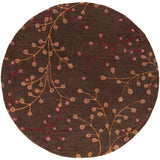 Oval Surya Rug Co. Athena Brown Rug | Geometric Rugs | Rugs Done Right 