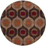 Oval Surya Rug Co. Forum Brown Rug | Geometric Rugs | Rugs Done Right 