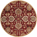 Oval Surya Rug Co. Caesar Rust Rug | Geometric Rugs | Rugs Done Right 