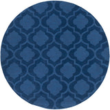 Surya Rug Co. Central Park Navy Blue Rug | Round Rugs | Rugs Done Right 