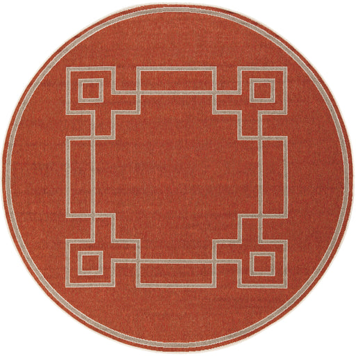 Oval Surya Rug Co. Alfresco Rust Rug | Oval Rugs | Rugs Done Right 