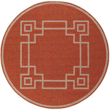 Oval Surya Rug Co. Alfresco Rust Rug | Oval Rugs | Rugs Done Right 