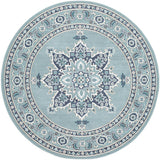 Surya Rug Co. Alfresco Teal Rug | Round Rugs | Rugs Done Right 