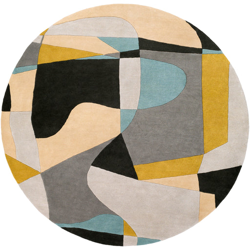 Surya Rug Co. Forum Teal Rug | Round Rugs | Rugs Done Right 