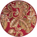 Surya Rug Co. Riley Burgundy Rug | Oval Rugs | Rugs Done Right 