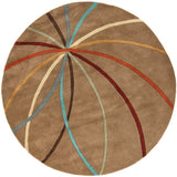 Oval Surya Rug Co. Forum Mocha Rug | Geometrical Rugs | Rugs Done Right 