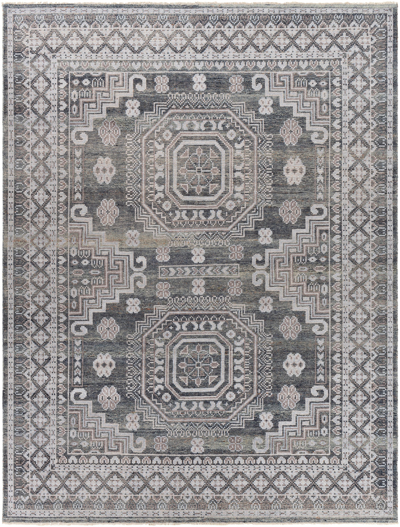 surya almeria alm 2300 charcoal rug