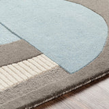 Surya Rug Co. Brooklyn Aqua Rug | Taupe Rugs | Rugs Done Right 