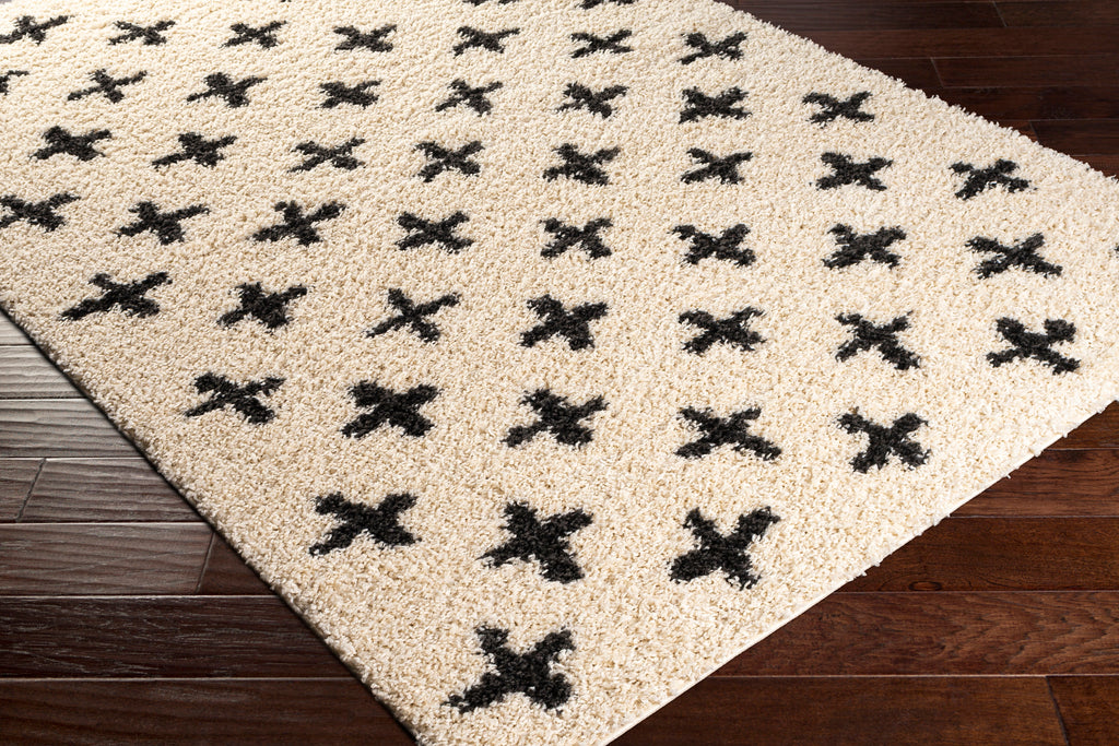 surya beni shag bsh 2304 cream rug
