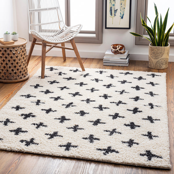 surya beni shag bsh 2304 cream rug