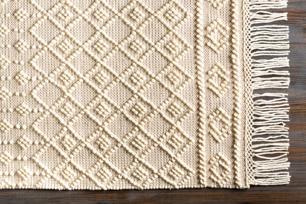 surya farmhouse tassels fts 2305 white rug