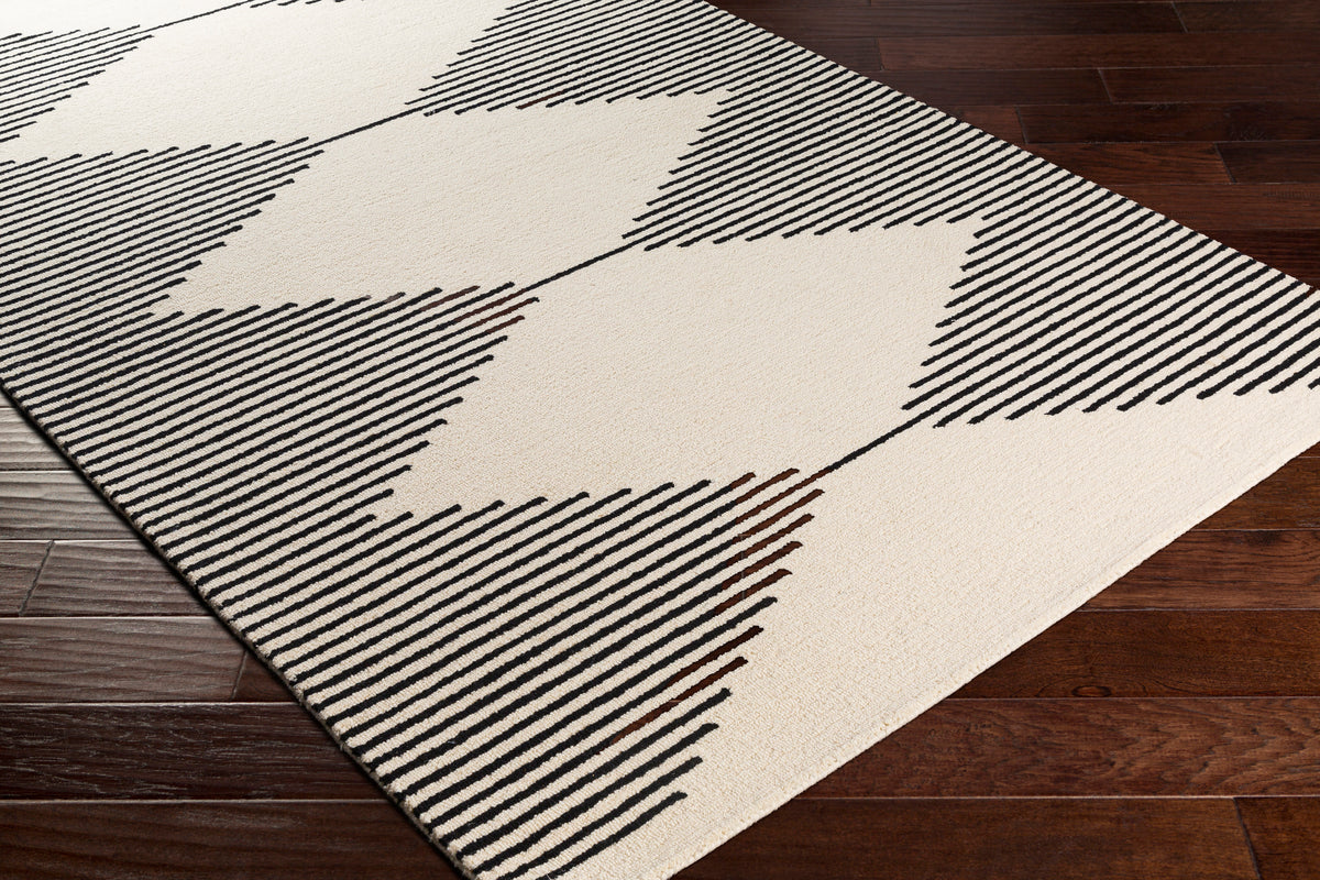surya rug co granada gnd 2331 black rug