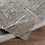 surya rug co maroc mar 2322 black rug