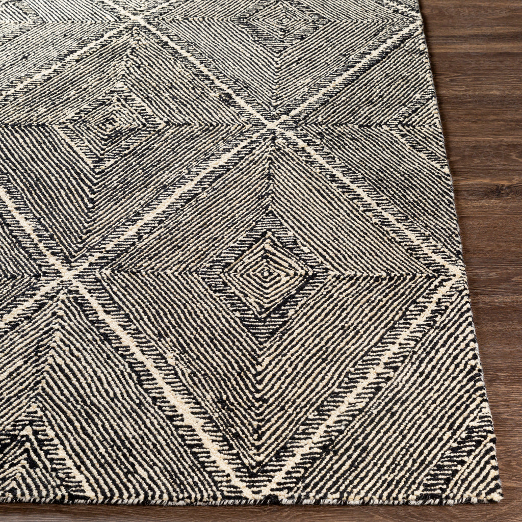 surya rug co maroc mar 2322 black rug