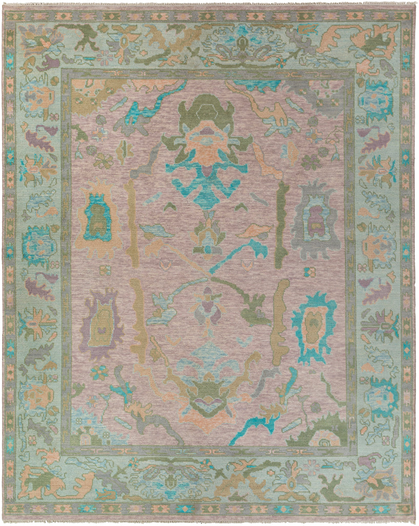 surya rug co ushak usk 2302 peach rug