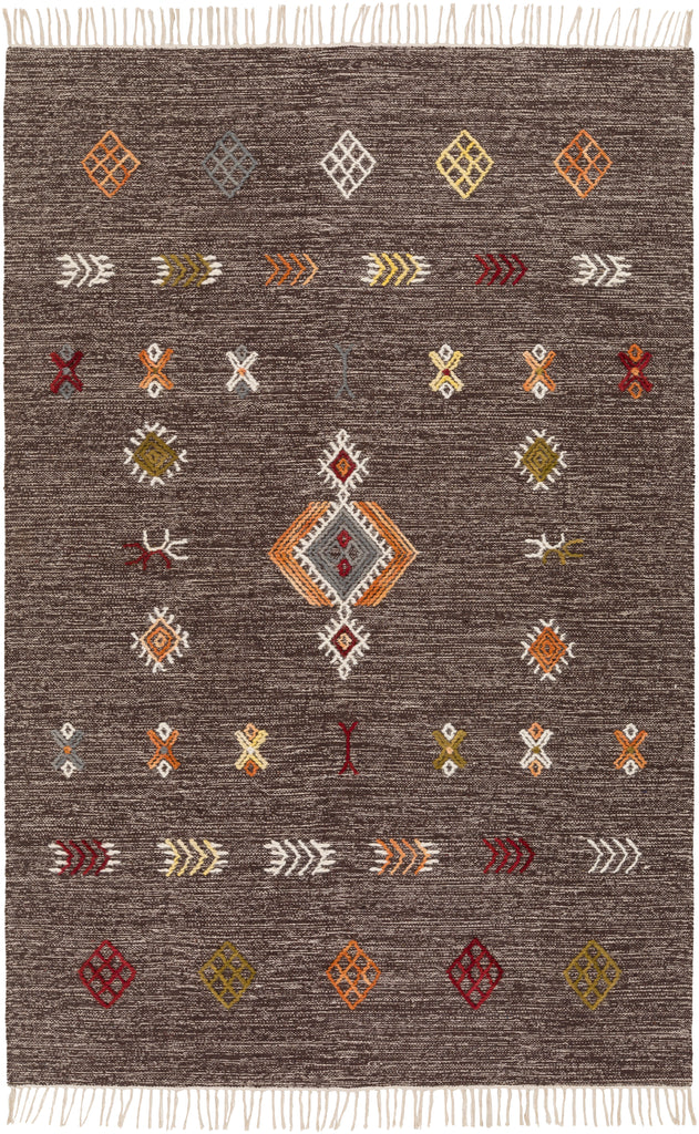 surya rug co zanafi znf 2304 dark brown rug