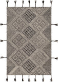 surya rug co zanafi tassels zts 2309 black rug