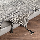 surya rug co zanafi tassels zts 2309 black rug