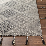 surya rug co zanafi tassels zts 2309 black rug