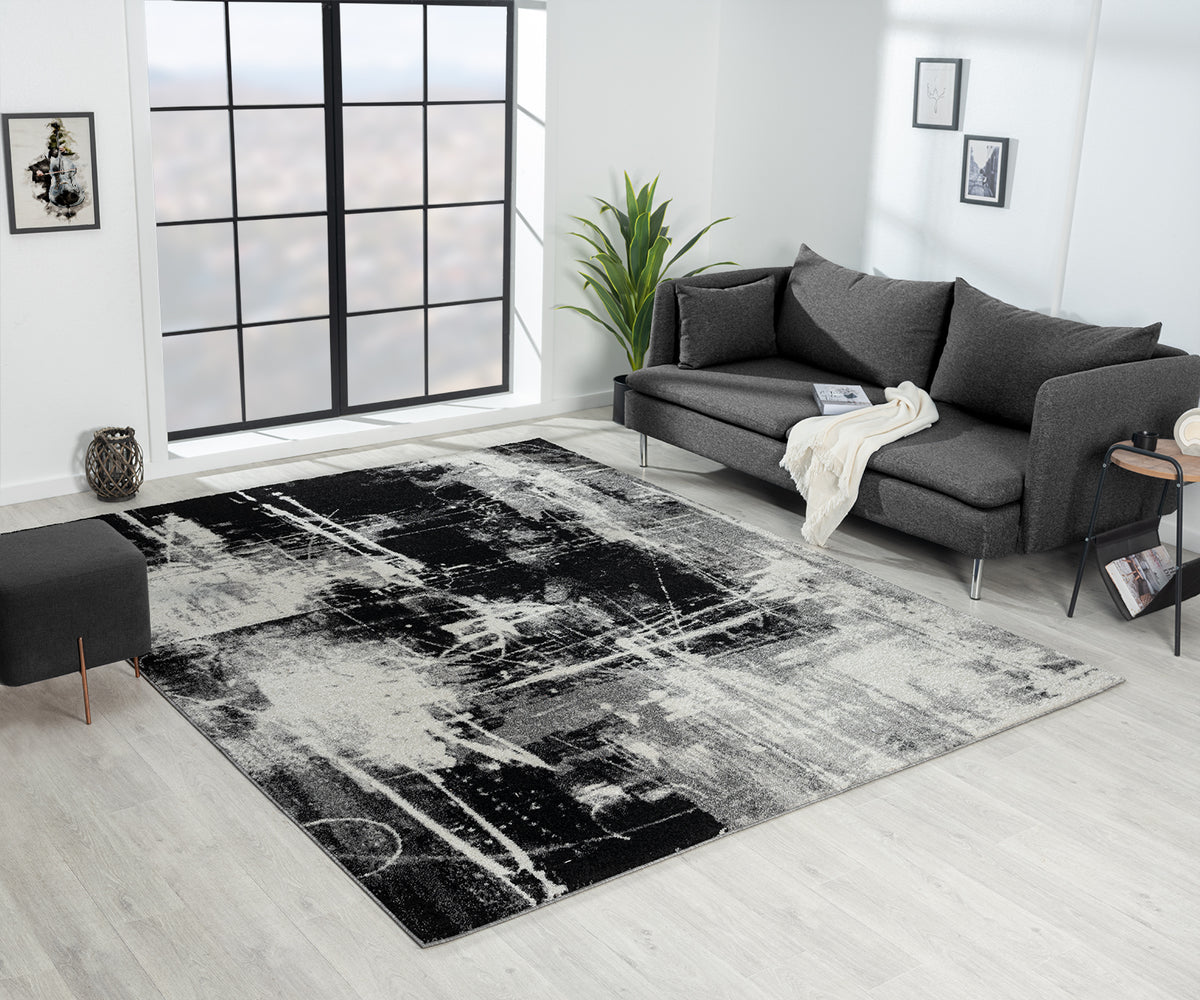 kalaty rug co solstice sc 063 black & white rug