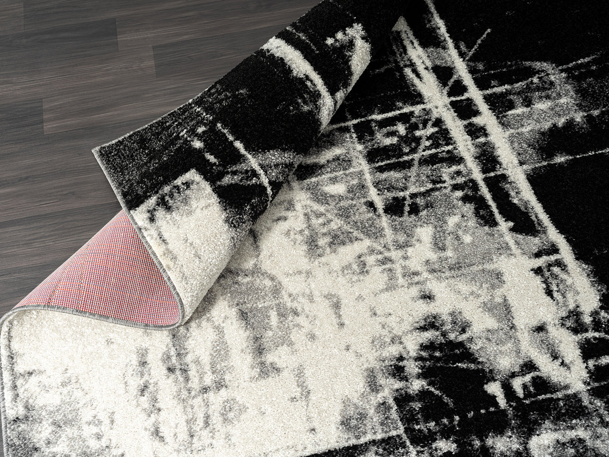 kalaty rug co solstice sc 063 black & white rug