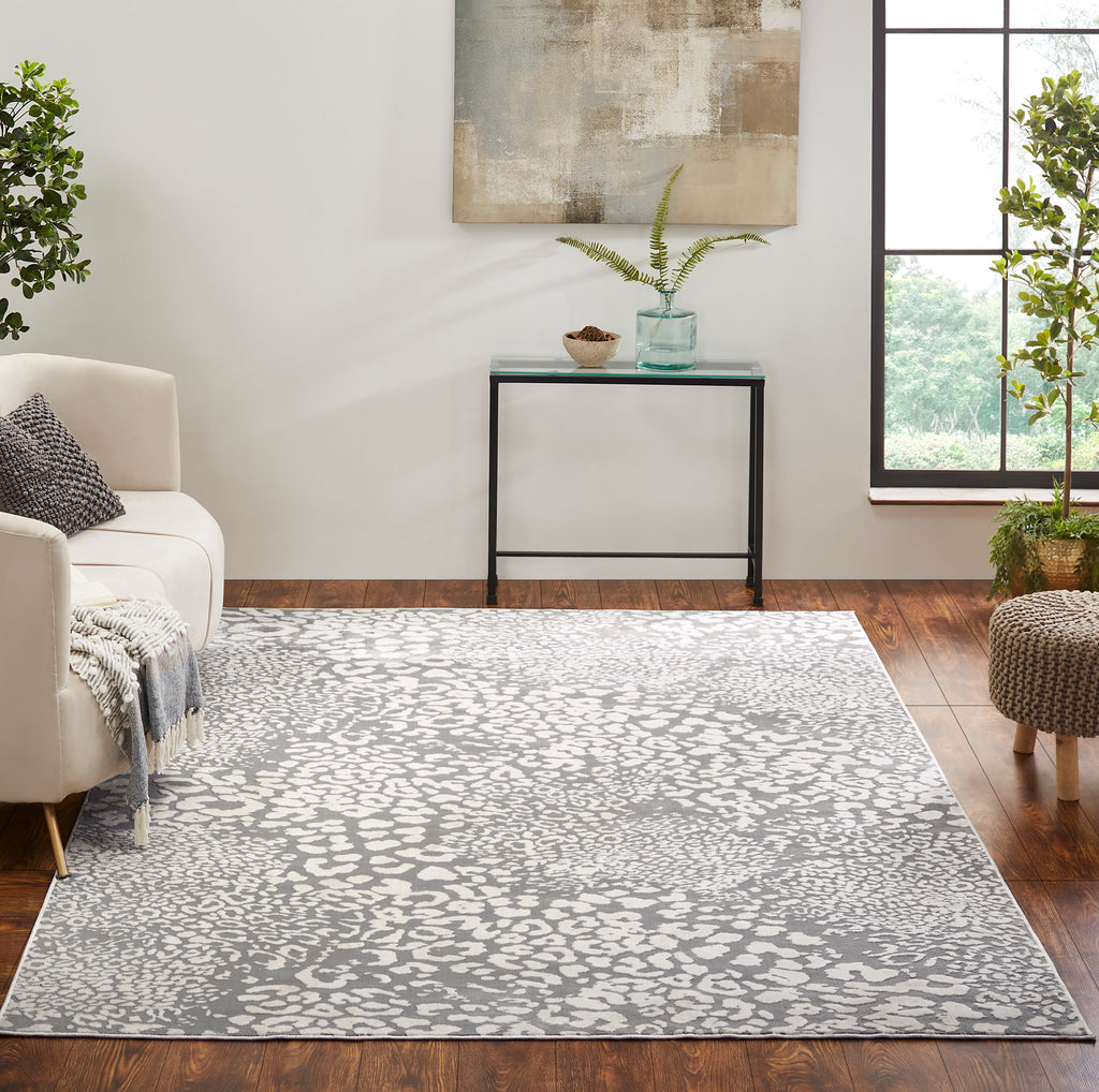 Rugs Done Right Stow SE27 Light Grey Leopard Rug