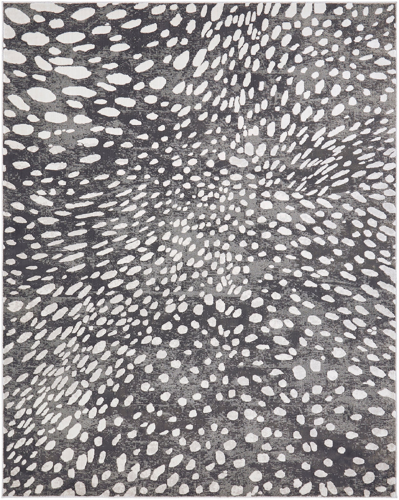 Rugs Done Right Stow SE28 Charcoal Spotted Rug