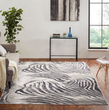 Rugs Done Right Stow SE30 Charcoal Zebra Rug