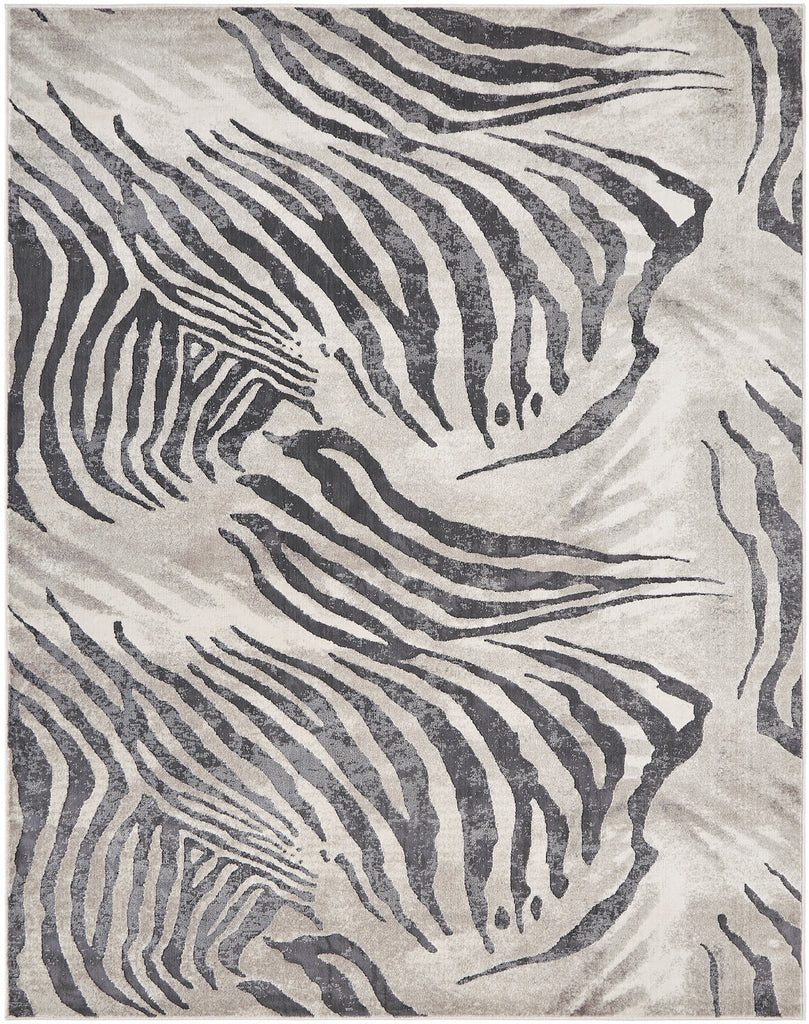 Rugs Done Right Stow SE30 Charcoal Zebra Rug