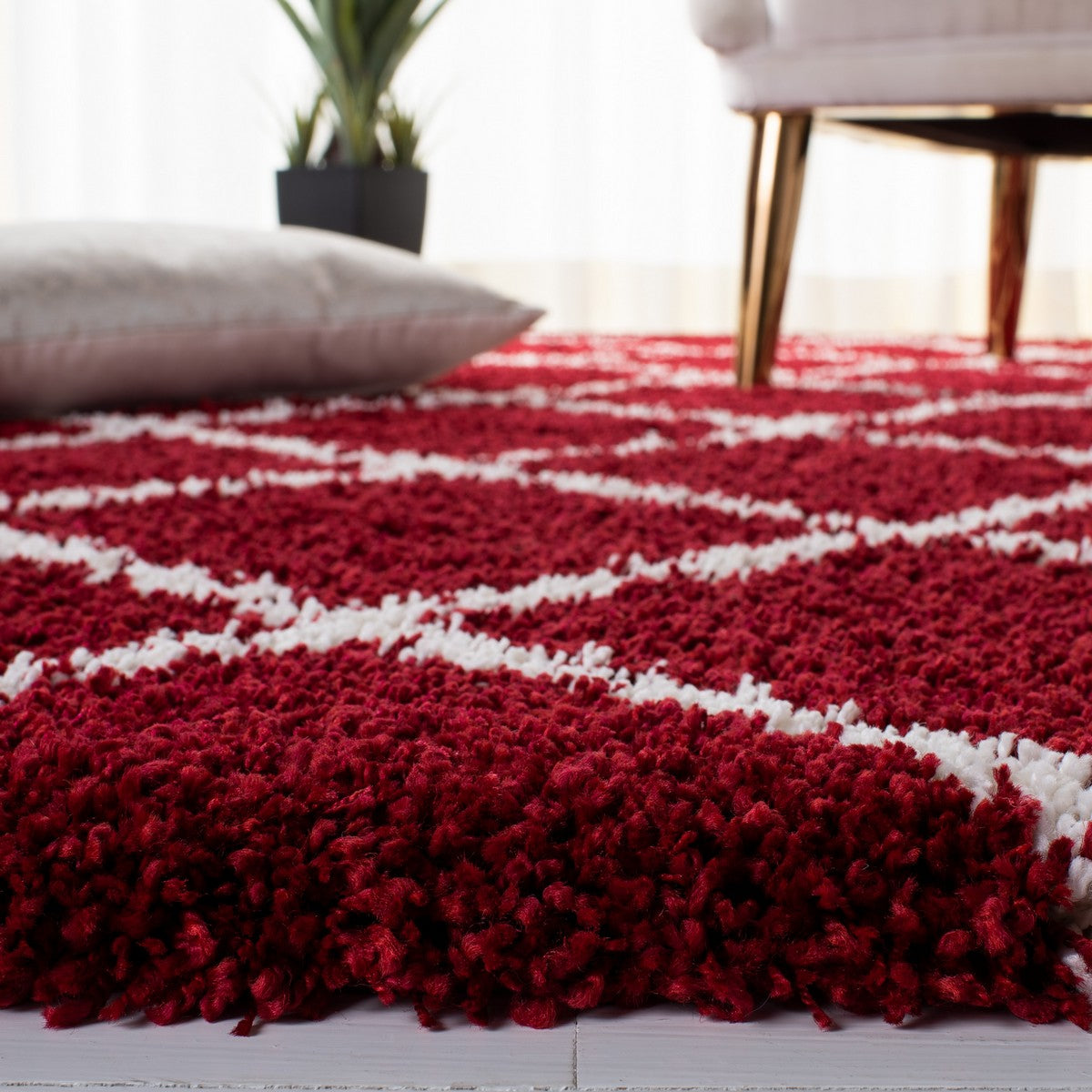 safavieh clearance hudson shag sgh222q red rug