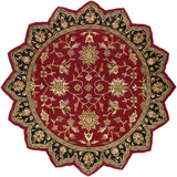 Floral Surya Rug Co. Crowne Burgundy Rug | Floral Rugs | Rugs Done Right 