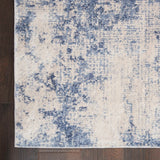 Nourison Clearance Silky Textures SLY01 Ivory/Blue Rug