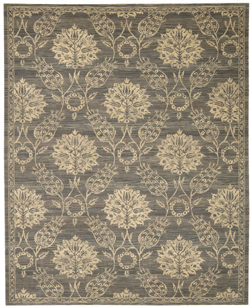 Nourison Clearance Silk Elements SKE31 Graphite Rug