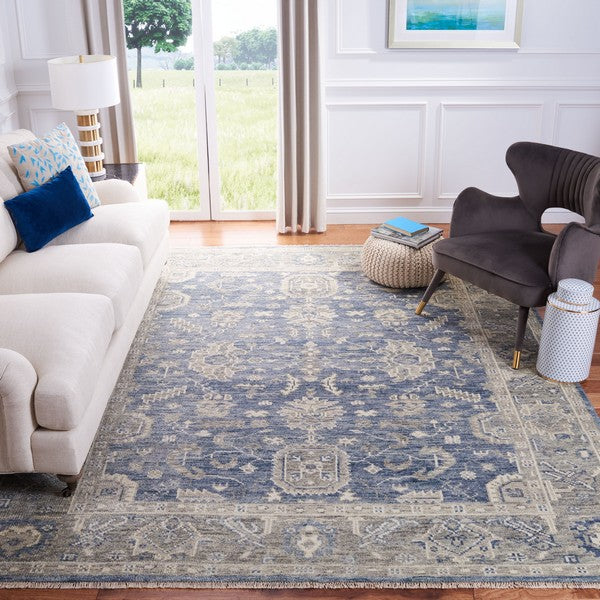 Safavieh Clearance Samarkand SRK109M Blue Rug