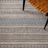 safavieh clearance striped kilim stk101z black rug