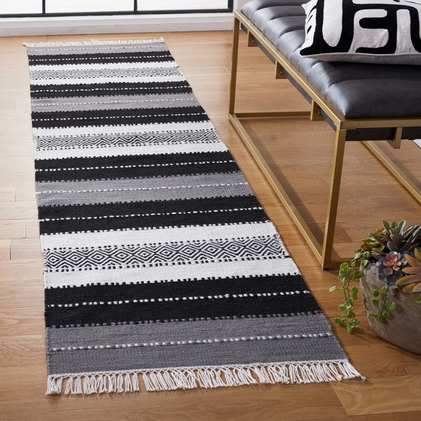 safavieh clearance striped kilim stk103z black rug