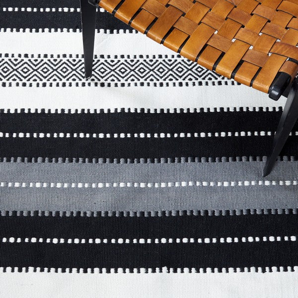 safavieh clearance striped kilim stk103z black rug