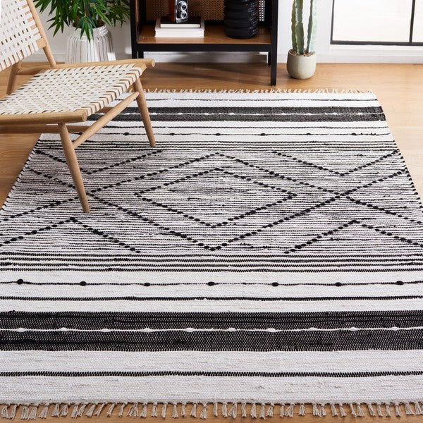 safavieh clearance striped kilim stk200z black rug