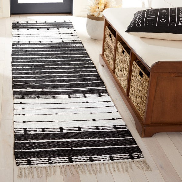 safavieh clearance striped kilim stk202z black rug