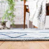safavieh clearance striped kilim stk510m light blue rug