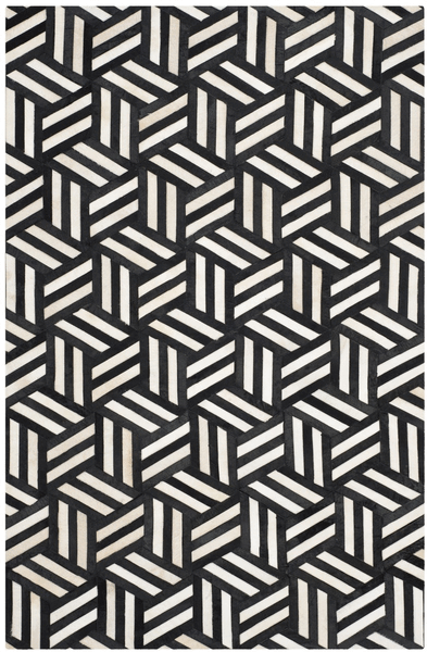 Safavieh Clearance Studio Leather STL219A Black Rug