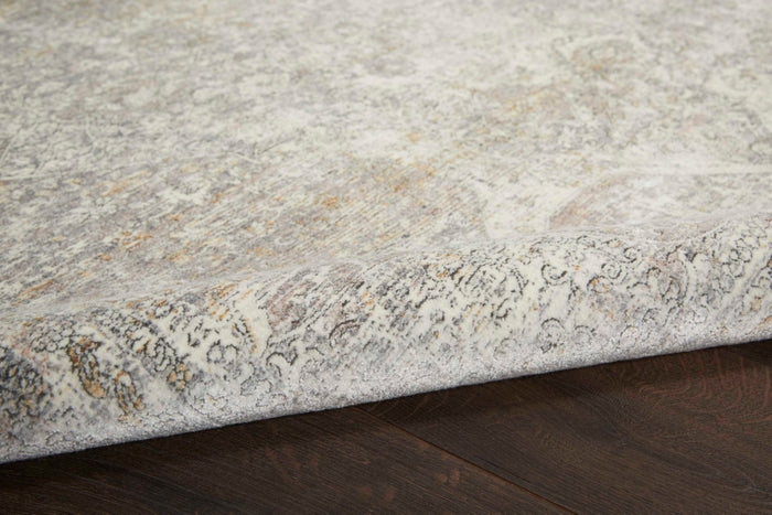 nourison starry nights stn03 silver cream rug