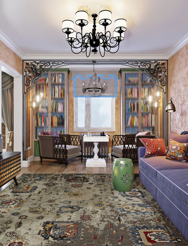 Rugs Done Right Soumak Southwick AC86 Linen Denim Rug