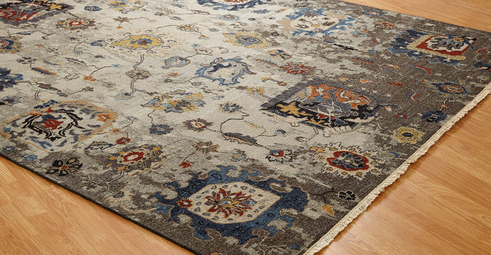 Rugs Done Right Soumak Southwick AC86 Linen Denim Rug