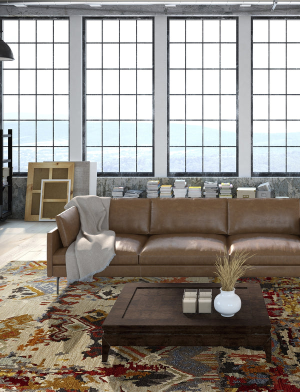 Rugs Done Right Soumak Southwick AC87 Sand Scarlet Rug