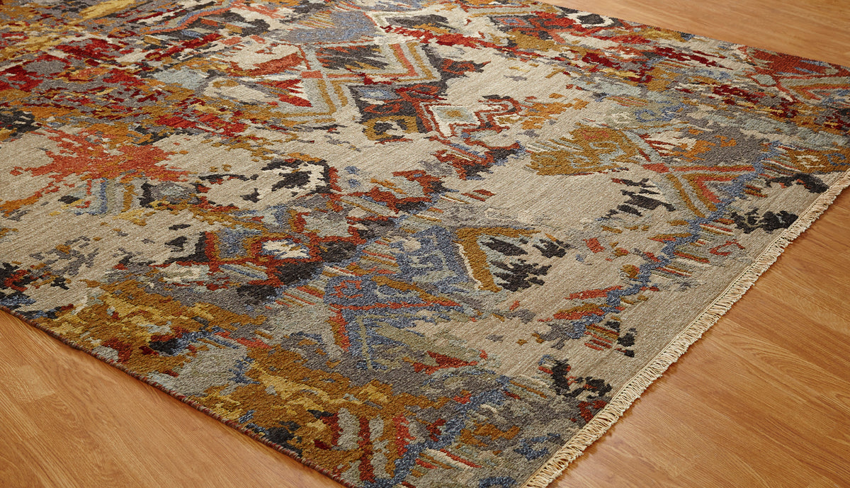 Rugs Done Right Soumak Southwick AC87 Sand Scarlet Rug