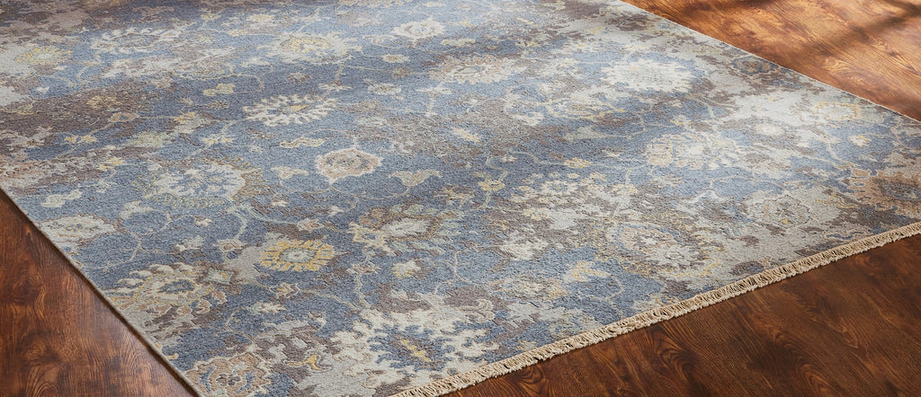 Rugs Done Right Soumak Southwick AE57 French Blue Grey Rug
