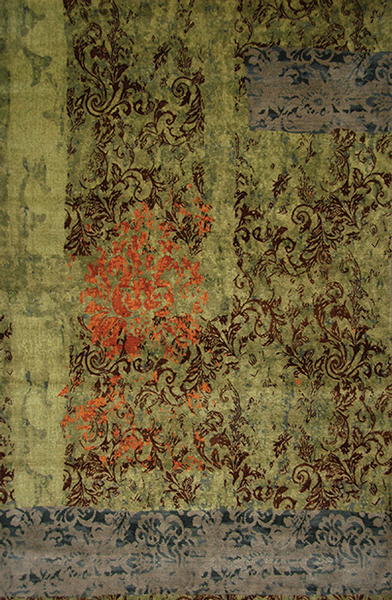 Tibet Rug Company 100 CT SUB ROSA Green Rug