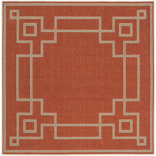 Surya Rug Co. Alfresco Rust Rug | Border Rugs | Rugs Done Right 