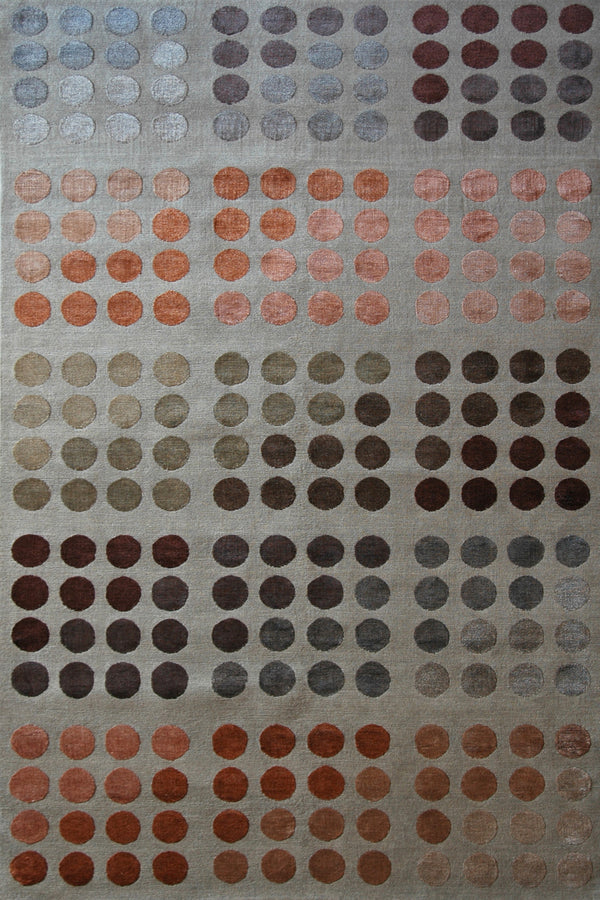 Tibet Rug Company 100 CT w/ Silk Shadow Palette Grey Rug